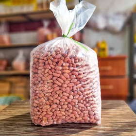 مغز بادام زمینی عمده برشته در بسته 5 کیلویی